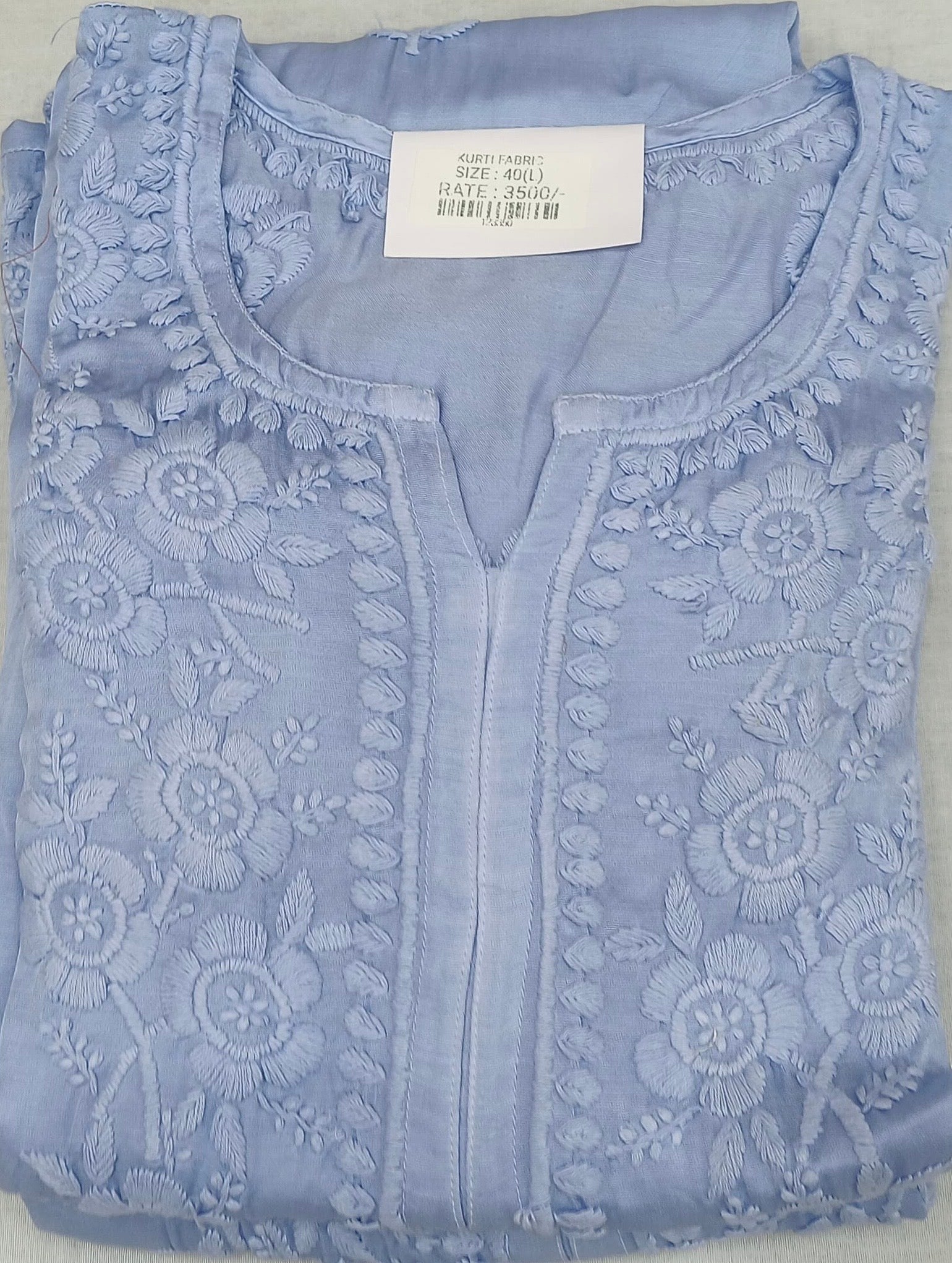 MODAL SATIN CHIKANKARI KURTAS