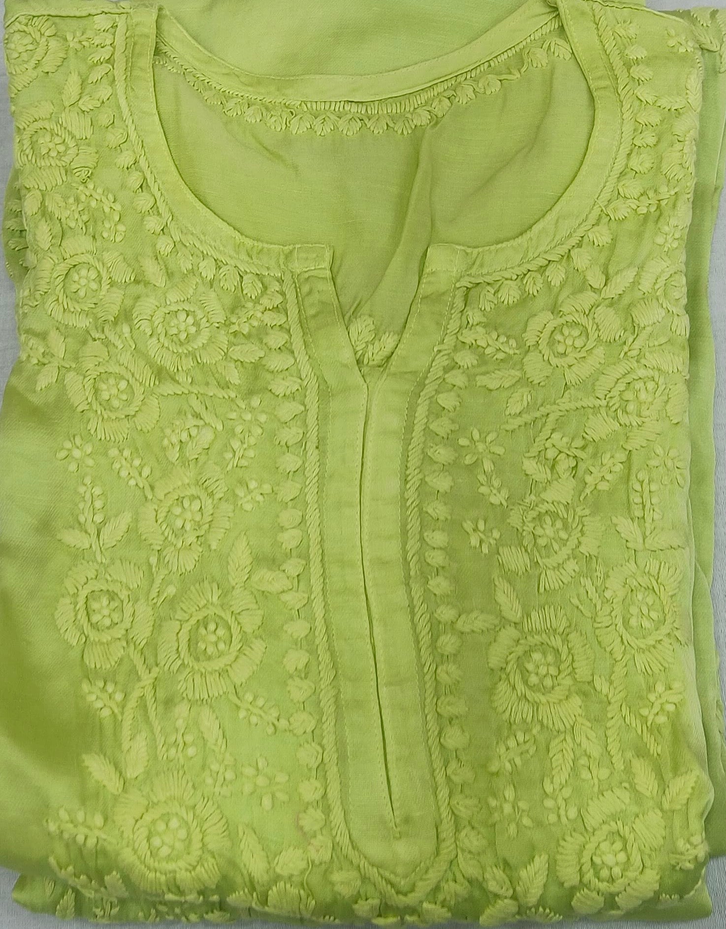 MODAL SATIN CHIKANKARI KURTAS